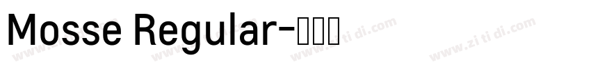 Mosse Regular字体转换